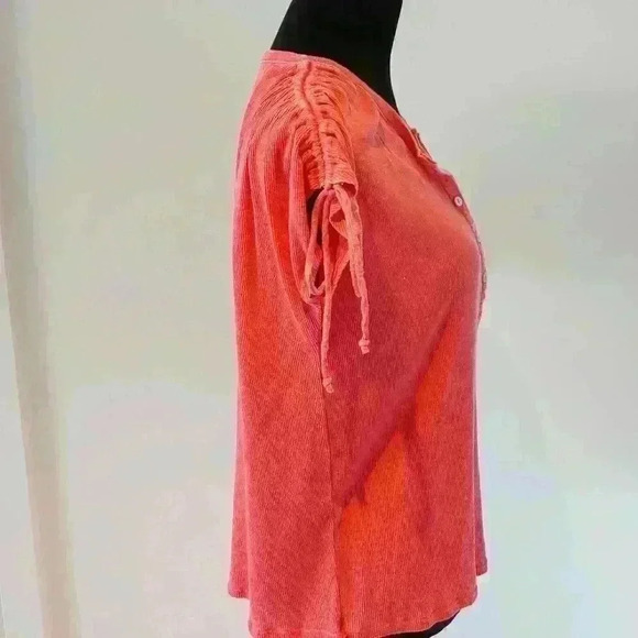CHASER Oversized Cinched Shoulder Dolman Henley M - Picture 4 of 8